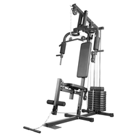 Station de musculation multifonctionnelle pour la maison, machine d'entraînement complet du corps avec pile de poids intégrée, équipement de fitness