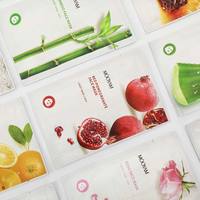 OEM Private Label Korea Perawatan Kulit Lembar Wajah Masker Hydrating Buah Anti-Kerut Firming Pelembab Whitening Facial Mask
