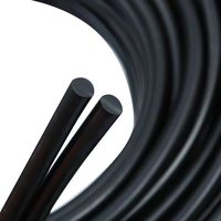 Cordon en caoutchouc silicone extrudé flexible, tige en caoutchouc ronde personnalisée