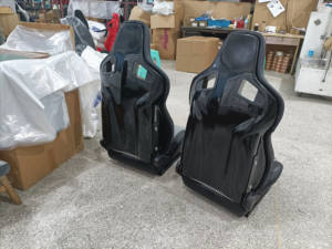 Jbr1039r Universele Aangepaste Kleur Schuifregelaar Houndstooth Zwarte Glasvezel Rug Bucket Racing Seat - Product Image 4