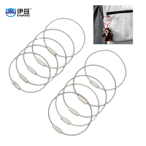 EWANG acier inoxydable câble métallique vis fermoir porte-clés étiquette de bagage - Product Image 2