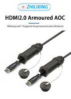Câble HDMI blindé en fibre optique 4K 8K Dtech Ultra Armor AOC Actif 10M 15M 20M 100M