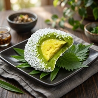 Nouvel Arrivage Daifuku Mochi Glacé, Doux et Soyeux, Fourré à la Crème de Riz Gluant et au Durian, Vente en Gros, OEM, Marque Privée