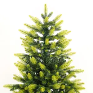 1,5 decoración de árbol de Navidad artificial encriptada-ventas directas de fábrica de árbol de Navidad blanco instalado