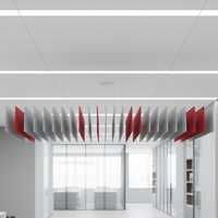 Panneaux de plafond insonorisants en polyester, déflecteurs de plafond colorés, panneaux acoustiques, nuages acoustiques absorbants le son pour animaux de compagnie