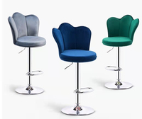 Tabouret de Bar Design moderne, siège en velours, dossier réglable, simple, de haute qualité, nouveauté