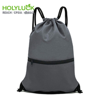 Sac à dos de sport pliable en polyester 300D durable avec logo personnalisé Holyluck pour la salle de sport et les voyages