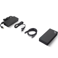 Station d'accueil universelle USB-C Lenovo ThinkPad 40AY0090, station d'accueil USB-C double 4K DP RJ45