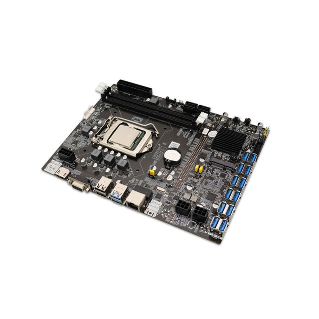 B75 Motherboard with LGA1155 DDR4 8GB Memory 12*PCIE to USB3.0 CPU 12 USB Intel Chipset