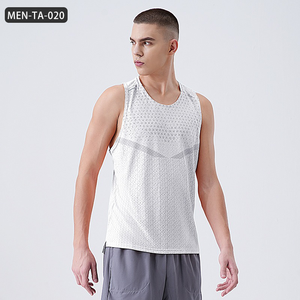 Chaleco de secado rápido para entrenamiento de correr para Hombre | Top sin mangas que absorbe el sudor de seda de hielo de verano | Camiseta de baloncesto Fitness Athletic - Product Image 6