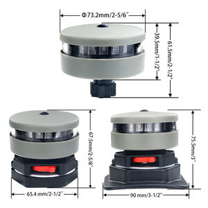 IP67 배터리 작동 빨간색 및 녹색 내비게이션 램프 풍선 보트 패들 보드 카약 라이트 - Product Image 2