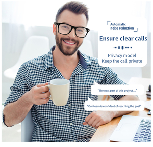 Lunettes de soleil audio Bluetooth intelligentes avec fonction appel mains libres, filtre lumière bleue et commande vocale IA pour le voyage - Product Image 6