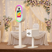 Photomaton portable pour mariage et fête, compatible iPad et appareil photo reflex numérique, avec imprimante et support, en stock aux États-Unis