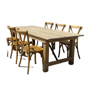 Table pliante en bois de style <span class=keywords><strong>ferme</strong></span> Sunzo <span class=keywords><strong>pour</strong></span> les événements de banquet et de <span class=keywords><strong>mariage</strong></span>, <span class=keywords><strong>pour</strong></span> les entreprises de location - Product Image 3