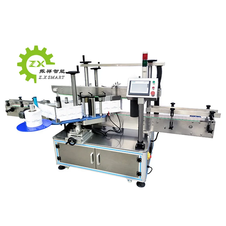 Automatic Tomato Paste Jar Cake Box Rectangle Bottle Adjustable Vertical Labeling Machine