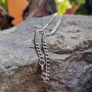 Cadena de bicicleta de titanio de 5mm de ancho, pulsera TIZTI, collar, cadena colgante con cierre de langosta de acero inoxidable, joyería para hombres - Product Image 3