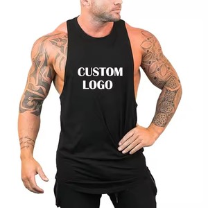 Camiseta Deportiva Personalizada para Hombre, Camiseta de Gimnasio con Espalda Cruzada, Transpirable, Lisa, Chaleco de Culturismo sin Mangas, Ropa Deportiva Activa para Hombre - Product Image 2