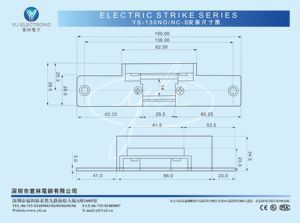 Standard En Acier Inoxydable de type Gâche Électrique avec signal YS-130NO-S - Product Image 3