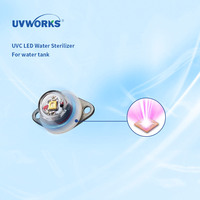 Composant de désinfection UVWORKS UVC LED pour réservoir, permet une économie efficace d'espace d'installation à l'intérieur des mini-réservoirs de refroidisseurs d'eau.