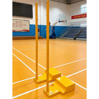 Poteau de filet de badminton professionnel avec base lestée 140 kg, durable, pour entraînement sportif, directement de l'usine