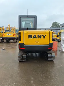 Excavadora hidráulica de cadenas SY55U directa de fábrica para construcción de carreteras, trabajos agrícolas y desarrollo de sitios - Product Image 4