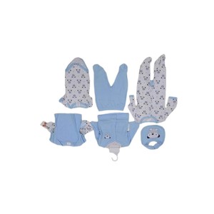 Set Pigiama per Neonati in Cotone con Stampe Cartoon, Maniche Corte e Lunghe, Otto Pezzi, Unisex, Produzione all'Ingrosso/OEM - Product Image 5