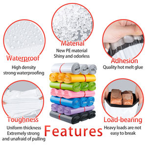 Buste Postali Personalizzate Guandu in Materiale Riciclato, Nuove Buste per Spedizioni in Rosso, Giallo, Verde e Bianco - Product Image 6