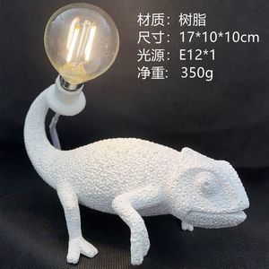 Luz de noche para cabecera, personalidad creativa, forma de Animal, lámpara de pared de cuervo negro, lámpara de mesa de luz Led camaleón - Product Image 6