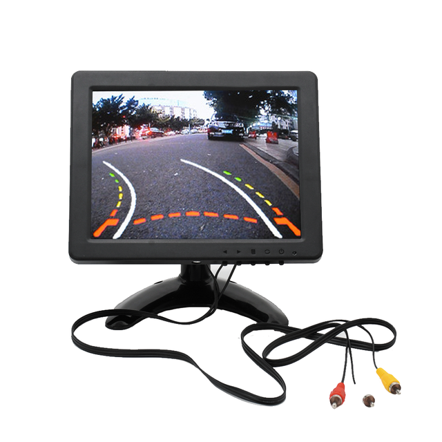 8 Inch Monitor 1024x768 Resolution Display Portable 4:3 LCD Mini HD Color Screen Monitor for CCTV Security System