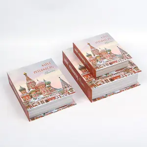 Book Shape box Russian Vintage Castle gift box