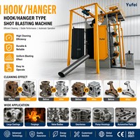 Machine de sablage Q3730 à crochets pour le nettoyage des grandes pièces de fonderie, l'élimination du sable et la finition de surface