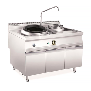 AikFe - Wok Vertical de Acero Inoxidable Comercial, a Gas, con Una Sola Estufa, para Restaurantes, Contratistas de Servicios de Catering - Product Image 2