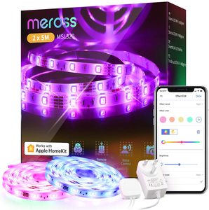 Bande lumineuse intelligente <span class=keywords><strong>Meross</strong></span> Wi-Fi, compatible avec Apple HomeKit, Siri, Alexa, Google Assistant et SmartThings - Product Image 1