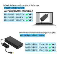 Cargador de Laptop OEM en Oferta, 20V 8.5A, Conector USB Cuadrado, Adaptador de Corriente CA de 170W para Laptop Lenovo