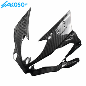 AKOSO-Cache-phare avant en fibre de carbone sec 3K pour moto <span class=keywords><strong>Kawasaki</strong></span> ZX-6R 2019 <span class=keywords><strong>2020</strong></span> 2021 2022 2023 2024 - Product Image 4
