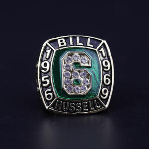 Custom Rings Can Be Designed for Free Bill Russell Boston Celtics Basketball World Championship Ring - Product Image 4