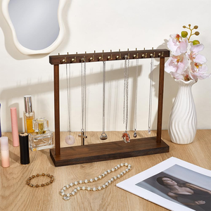 Metal Steel Rectangle Hanging Rack Jewelry Stand Organizer Modern Luxury Design Durable Lightweight Bracelet - Product Image 2