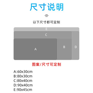 Cyberpunk Series Extra <b>Large</b> Mouse Pad 80x40cm Rubber Non Slip Gaming Office Desk <b>Mat</b> KH-111 - Product Image 5