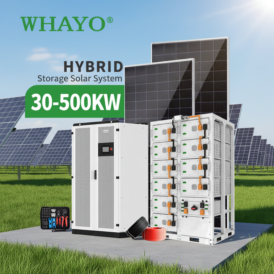 Whyao 100KW 150KW Solar Panel Power System Plant 250KW 300KW 500KW ...