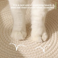 Vente en gros OEM, logo personnalisé, marque privée, fournisseur d'articles pour animaux, commande en gros, MOQ, panier-lit en corde de coton tressée pour chatons et petits chats