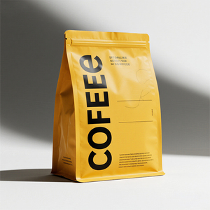 Bolsa personalizada 250g 500g 1lb 8oz 12oz 16oz <span class=keywords><strong>Bolsas</strong></span> de granos de café con fuelle lateral inferior de bloque con lata y válvula <span class=keywords><strong>Bolsas</strong></span> de café al por mayor - Product Image 4