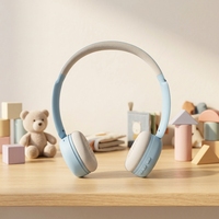 Casque sans fil supra-auriculaire BT ANC pour enfants, idéal pour les filles et les garçons, cadeau d'anniversaire
