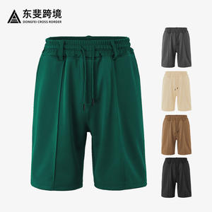 กางเกงขาสั้นตาข่ายแห้งเร็วสำหรับฤดูร้อนของผู้ชายผิวสีแทน เอวยางยืดพร้อมเชือกผูก สำหรับสวมใส่ลำลองหรือเล่นกีฬา เหมาะสำหรับกิจกรรมกลางแจ้ง - Product Image 3