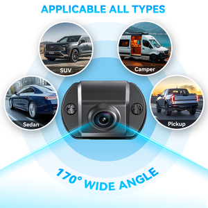 170 °   Caméra de recul ultra grand angle pour <span class=keywords><strong>voiture</strong></span>, boîtier incurvé intégré, caméra de recul CVBS - Product Image 3