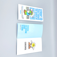 Publicité d'entreprise personnalisée emballage numérique couleur A5 papier brillant dépliant manuel personnalisé imprimé carton dépliant