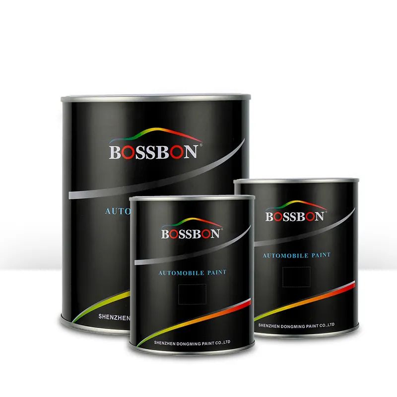 Bossbon Car Paint Manufactures Harz Acryl Jet Black Color For Autobody Automotive Refinish Repair Shop