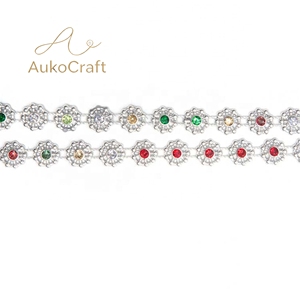 Fita de Strass Metálica para Costura, Corrente de Strass com Franjas, Corrente de Strass em Massa para Vestuário - Product Image 3