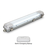 Support de lampe LED d'urgence EPS 4 pieds, étanche IP65, tri-étanche, 36W 18W 22W 1200mm, étanche à la vapeur