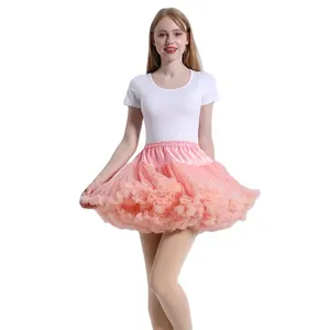 新款厂家供应短雪纺成人芭蕾古典3层短裙