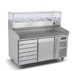 Tavolo per <span class=keywords><strong>Pizza</strong></span> frigorifero/piano in marmo contatori per <span class=keywords><strong>Pizza</strong></span> frigorifero con cassetti - Product Image 2